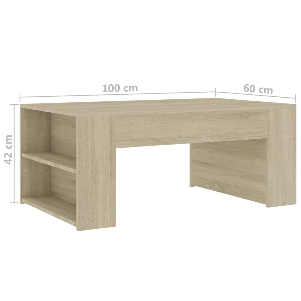 vidaXL Coffee Table Accent End Side Sofa Table for Living Room Engineered Wood