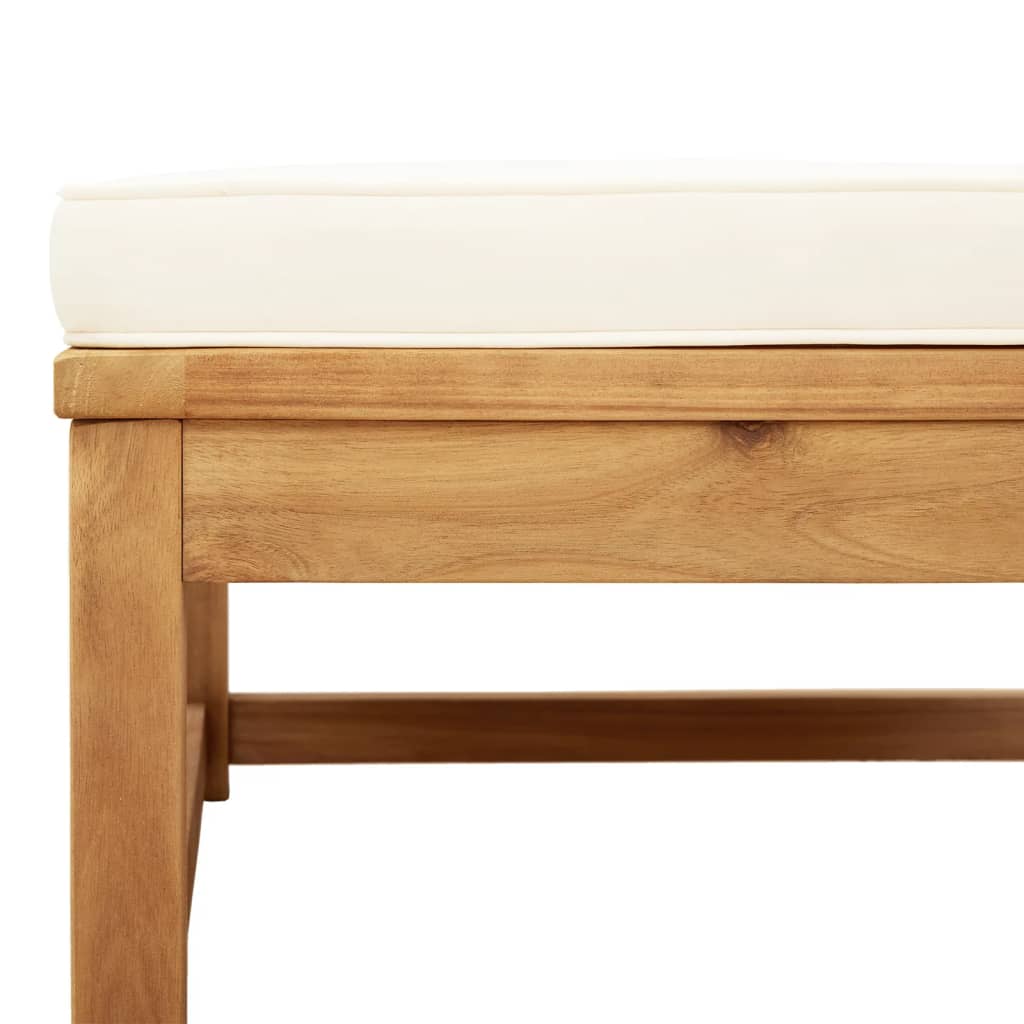 vidaXL 5 Piece Patio Lounge Set with Cushions Solid Wood Acacia