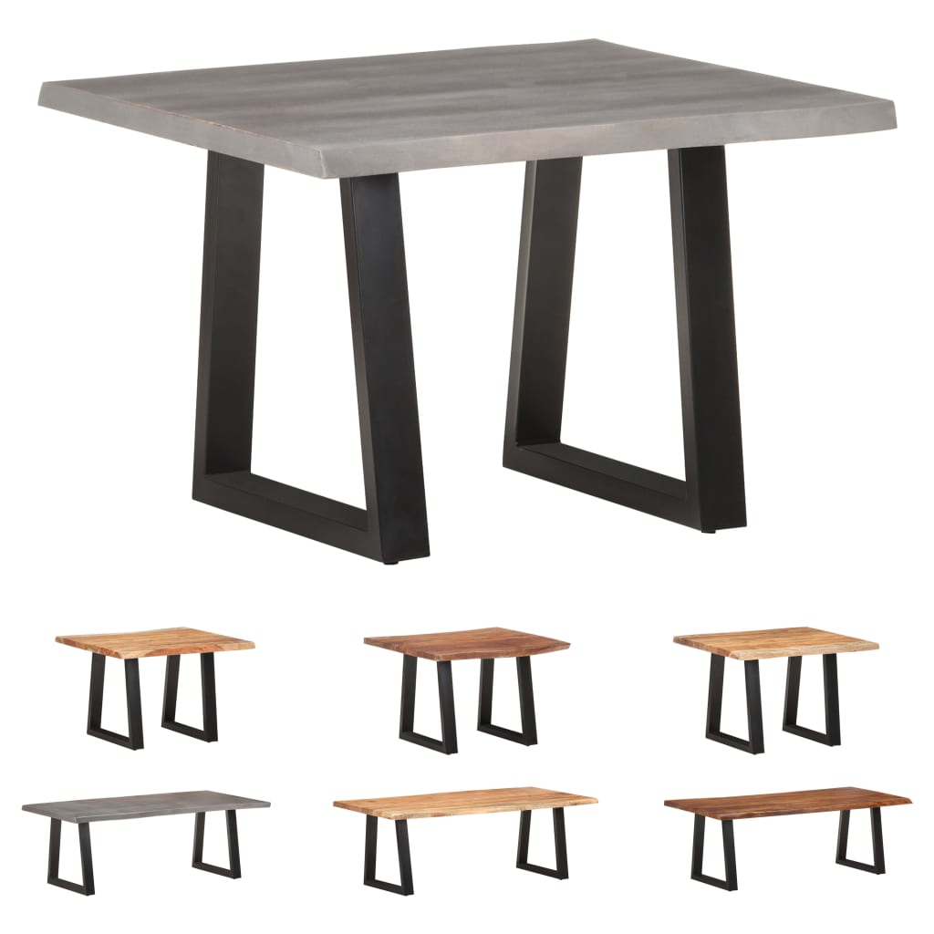 vidaXL Coffee Table with Live Edges Living Room Furniture Solid Wood Acacia