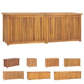 vidaXL Patio Storage Box Deck Box Garden Outdoor Cabinet Chest Solid Wood Teak