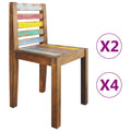 vidaXL Dining Chairs Accent Side Chair Reclaimed Wood Solid Reclaimed Wood